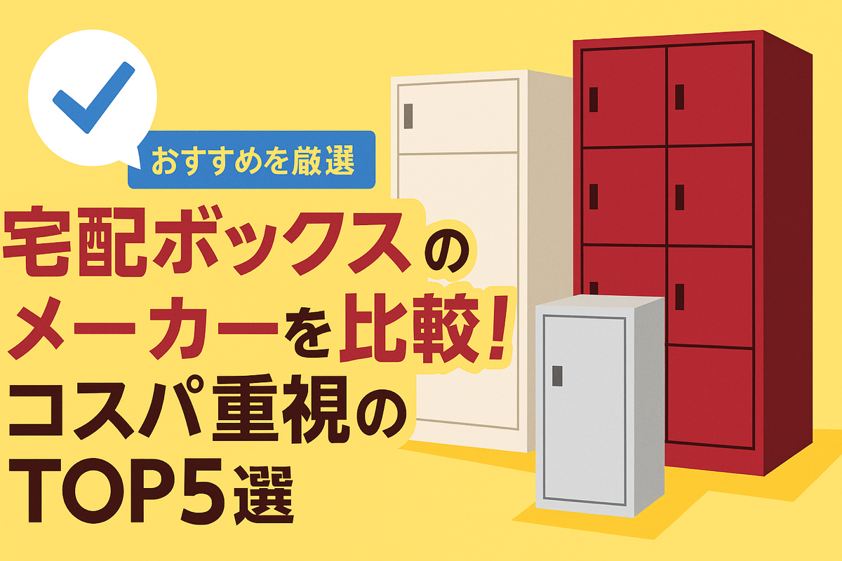 宅配ボックスのメーカーを比較！コスパ重視のTOP5選