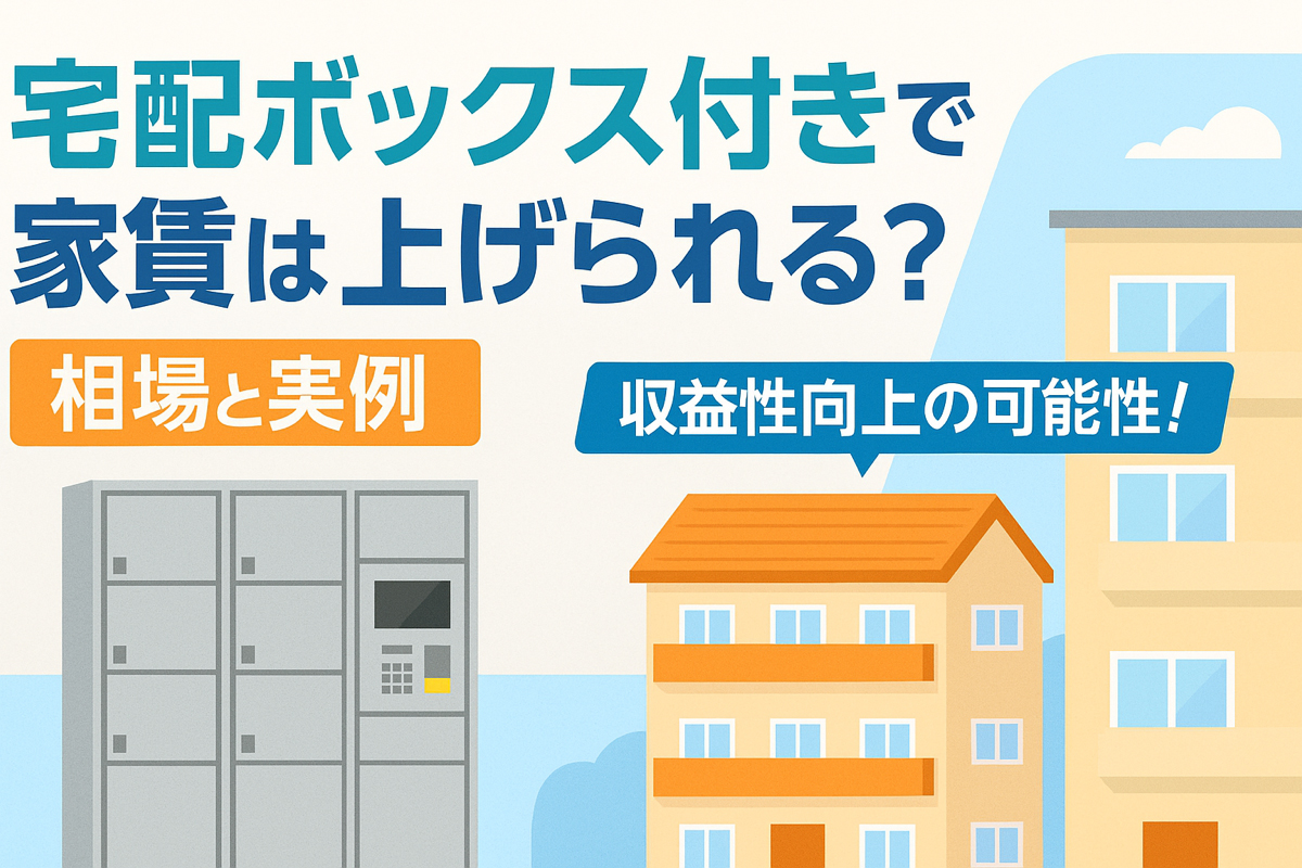 宅配ボックス付きで家賃は上げられる？相場と実例