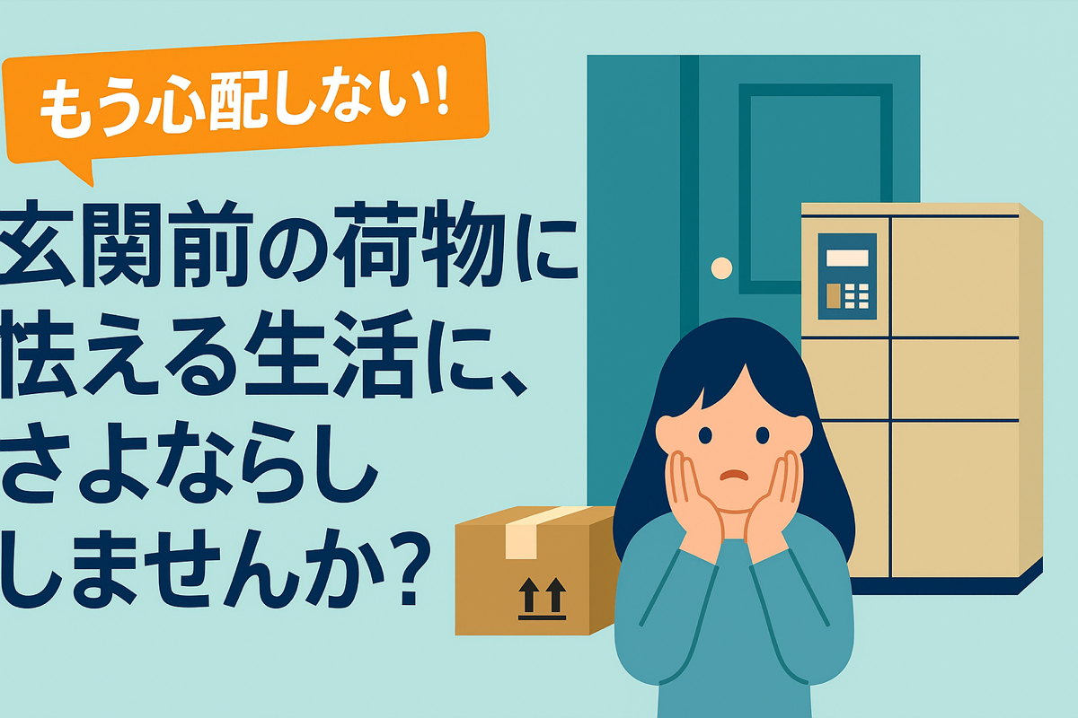 玄関前の荷物に怯える生活に、さよならしませんか？