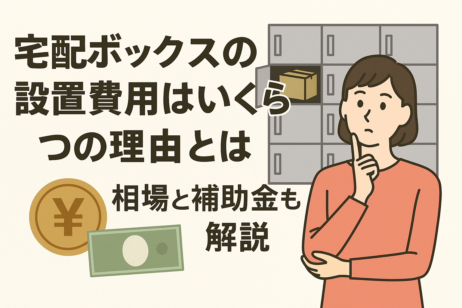 宅配ボックスの設置費用はいくら？相場と補助金も解説