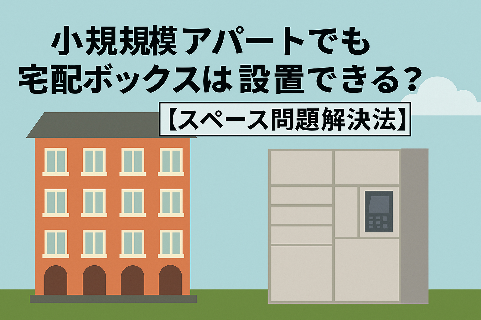 小規模アパートでも宅配ボックスは設置できる？【スペース問題解決法】