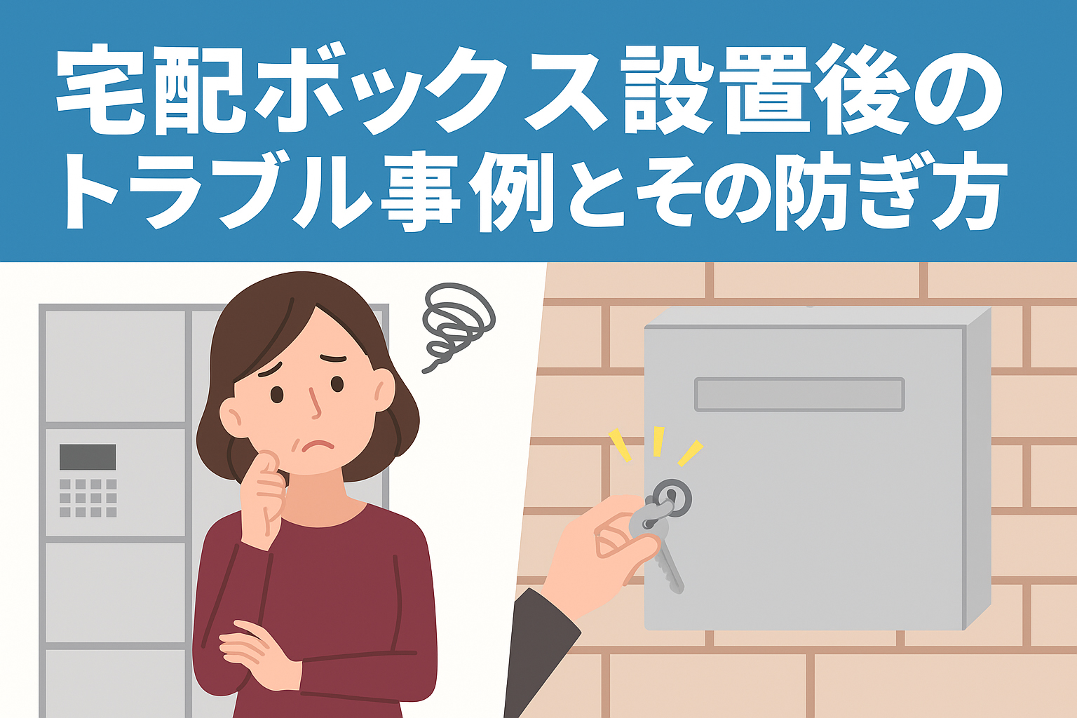 宅配ボックス設置後のトラブル事例とその防ぎ方