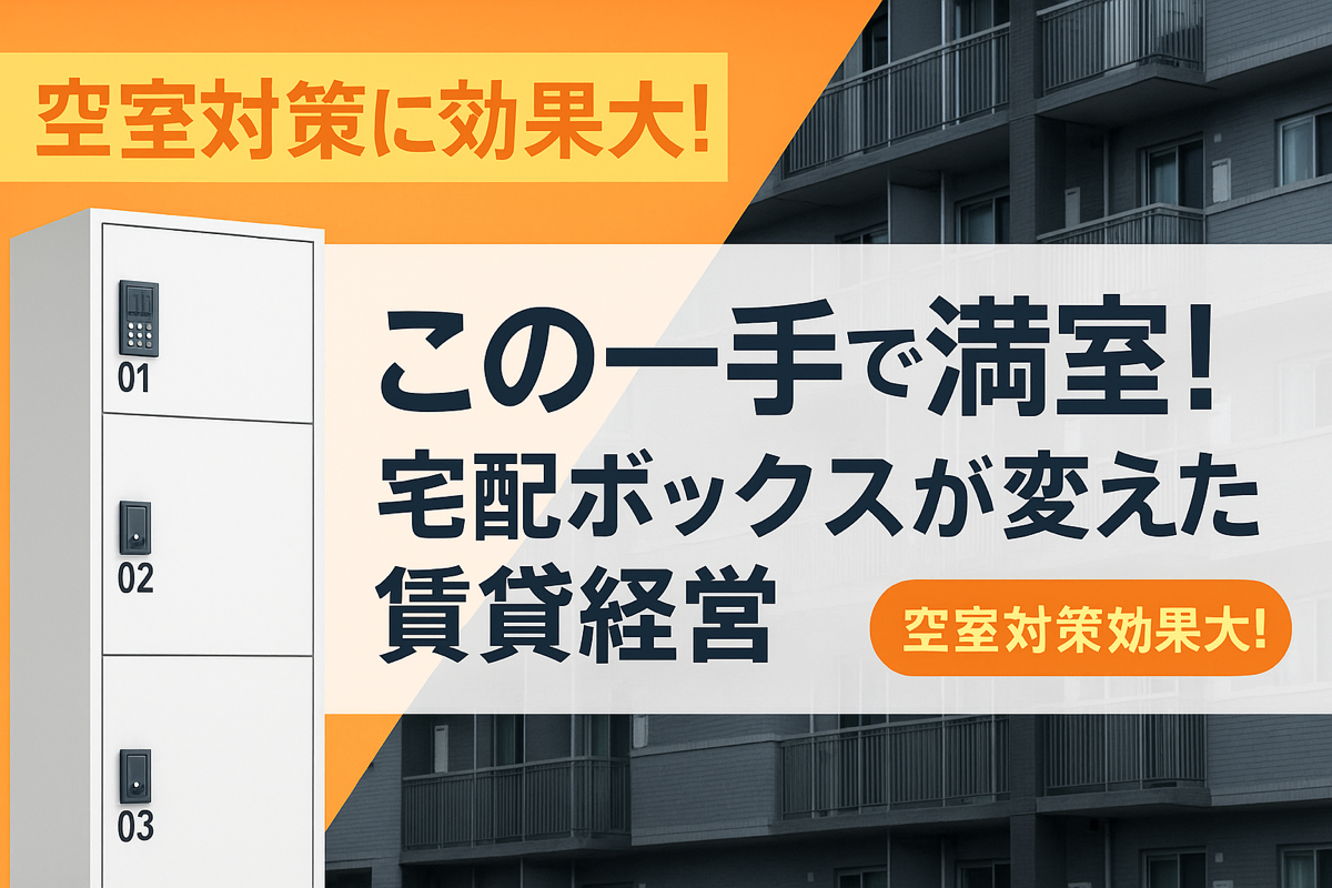 この一手で満室！宅配ボックスが変えた賃貸経営