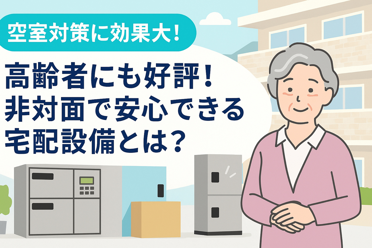 高齢者にも好評！非対面で安心できる宅配設備とは？