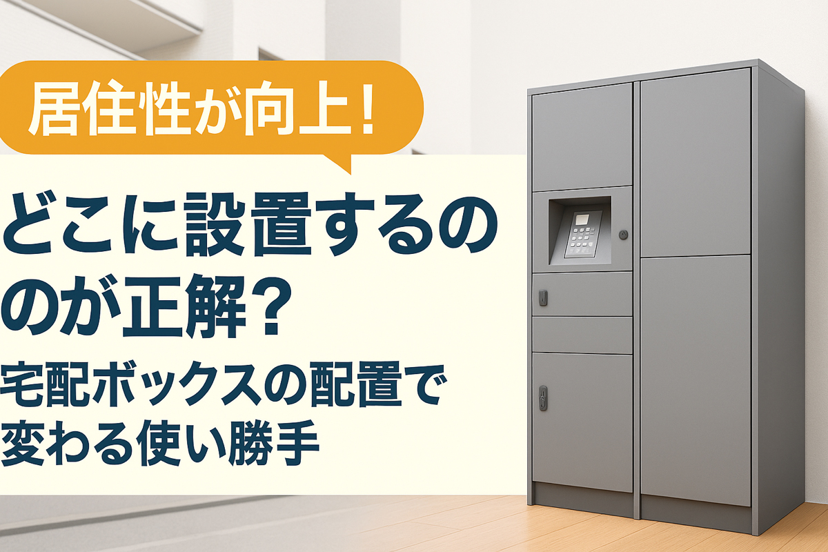 どこに設置するのが正解？宅配ボックスの配置で変わる使い勝手