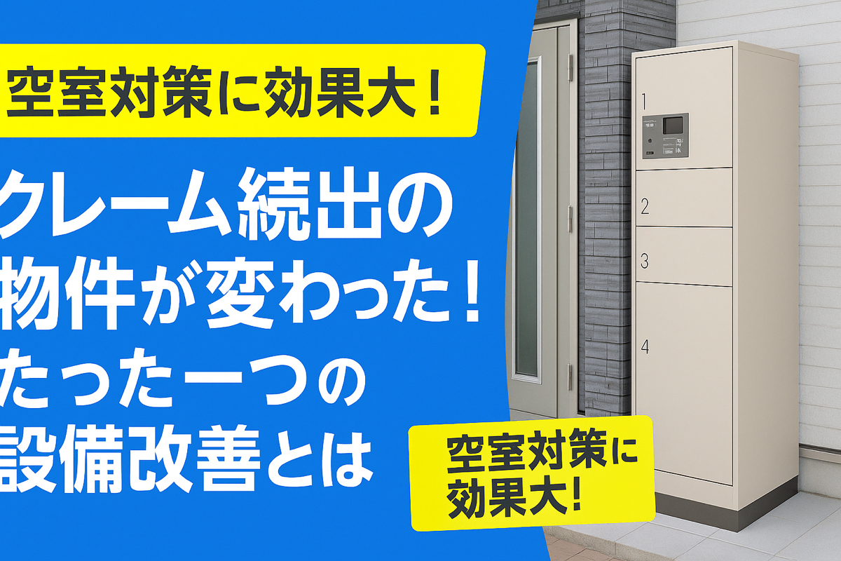 クレーム続出の物件が変わった！たった一つの設備改善とは