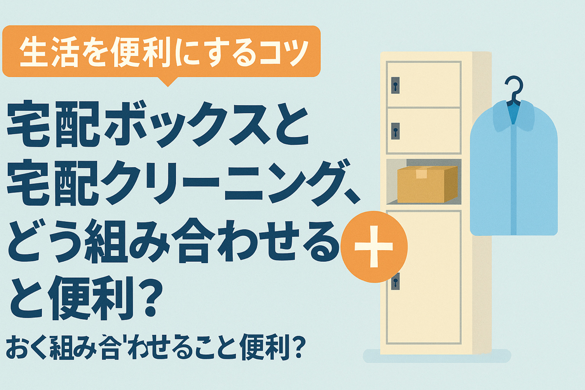 宅配ボックスと宅配クリーニング、どう組み合わせると便利？